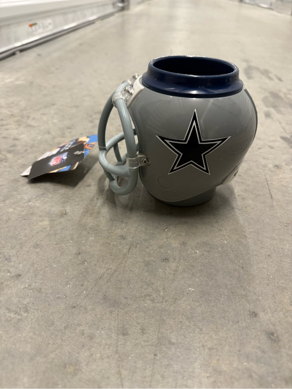 Dallas Cowboys Helmet Mug - Gray and Navy